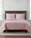 Truly Soft 3pc Quilt Set In Blush