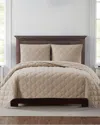 Truly Soft 3pc Quilt Set In Brown
