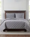 Truly Soft 3pc Quilt Set In Grey