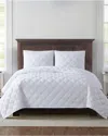 Truly Soft 3pc Quilt Set In White