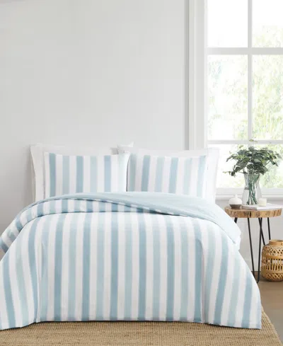 Truly Soft Aiden Stripe 3-pc. Comforter Set, King In Blue,white