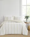 Truly Soft Aiden Stripe 3-pc. Duvet Cover Set, Full/queen In Beige,white