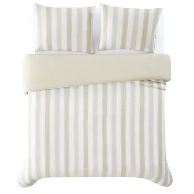 Truly Soft Aiden Stripe Bedding In White,tan