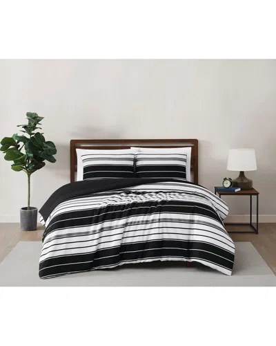Truly Soft Brentwood Stripe 5pc Bed-in-a-bag In Black