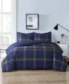 Truly Soft Bronson Plaid 2-pc. Comforter Set, Twin/twin Xl In Navy