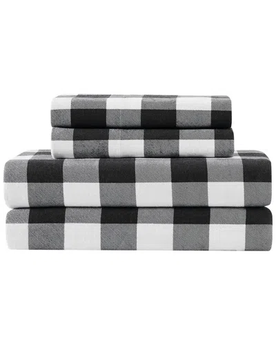 Truly Soft Buffalo Check Flannel Sheet Set