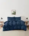 Truly Soft Cloud Puffer 3 Piece Comforter Set, King In Navy
