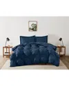 Truly Soft Cloud Puffer Comforter Set In Blue