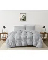 Truly Soft Cloud Puffer Comforter Set In Gray