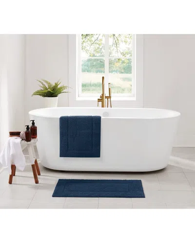 Truly Soft Cloud Set Of 2 Bath Rugs In Blue