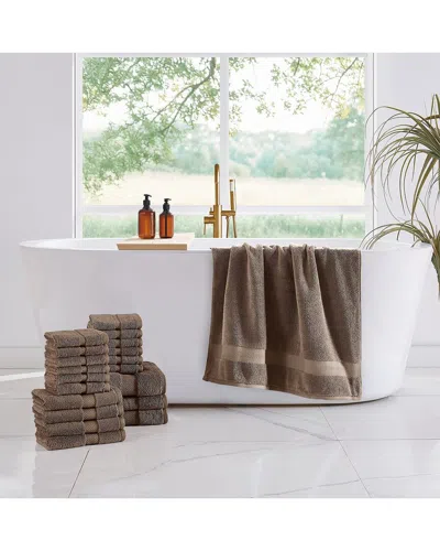 Truly Soft Complete 20pc Towel Set In Brown
