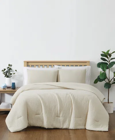 Truly Soft Cozy Gauze 3 Piece Comforter Set, Full/queen In Beige