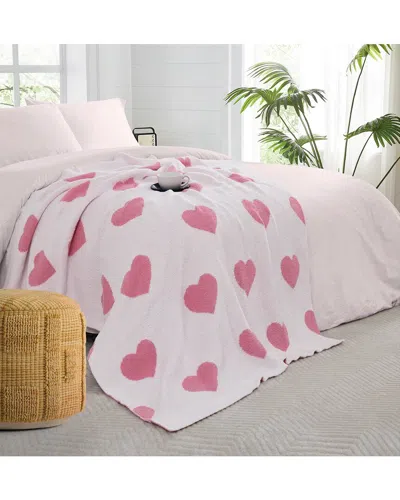 TRULY SOFT TRULY SOFT COZY HEARTS REVERSIBLE THROW