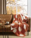 Truly Soft Cozy Reversible Throw, 50" X 70" In Brown
