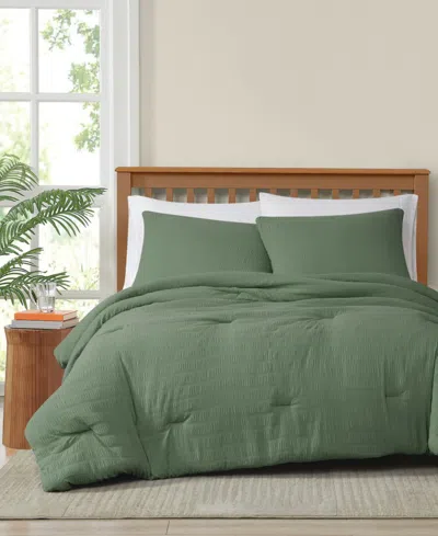 Truly Soft Crinkle Garment Wash Solid 2-pc. Comforter Set, Twin/twin Xl