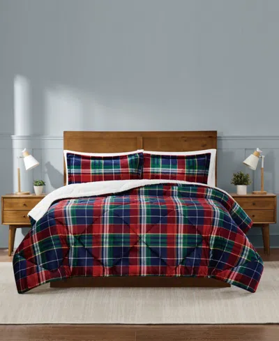 Truly Soft Cuddle Warmth Ivan Plaid 3-piece Comforter Set, Full/queen In Multi