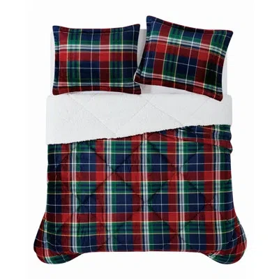 Truly Soft Cuddle Warmth Ivan Plaid Comforter Set In Multi