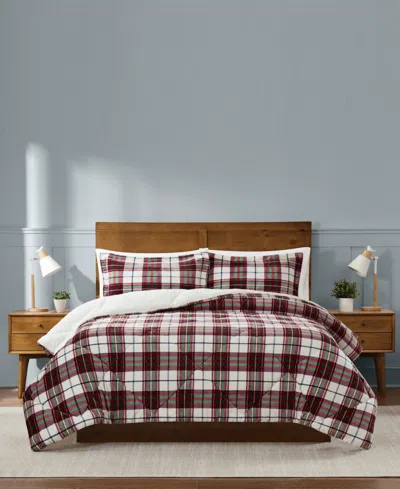 Truly Soft Cuddle Warmth Marlon Plaid 3-piece Comforter Set, King In Multi