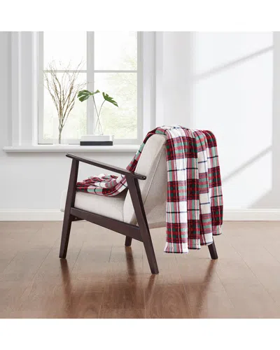 Truly Soft Cuddle Warmth Marlon Plaid Throw In Red