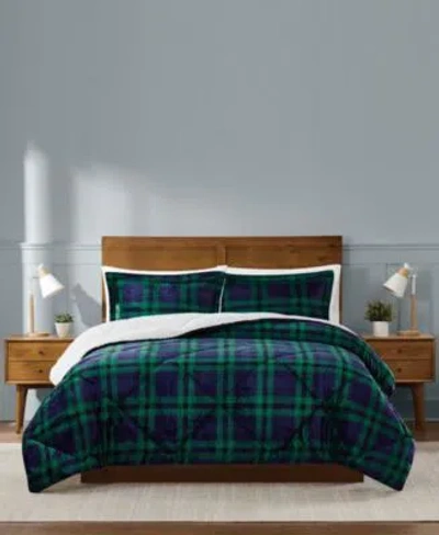Truly Soft Cuddle Warmth Tartan Plaid 3 Piece Comforter Sets In Green