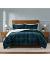 Truly Soft Cuddle Warmth Tartan Plaid Comforter Set In Blue