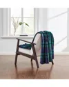 Truly Soft Cuddle Warmth Tartan Plaid Throw In Blue