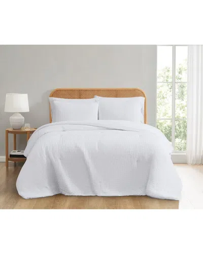 TRULY SOFT DNU TRULY SOFT TEXTURED WAFFLE COMFORTER SET