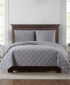 Truly Soft Everyday 3d Puff Quilt Sets In Gray
