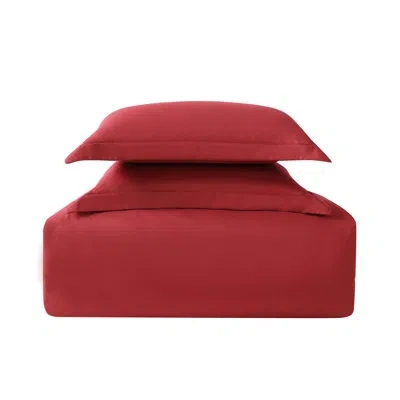 Truly Soft Everyday 4 Piece Removeable Cover Comforter Set In Red