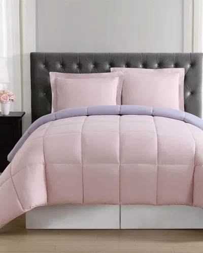 Truly Soft Everyday Blush And Lavender Reversible Comforter Set