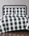 Truly Soft Everyday Buffalo Plaid Black Comforter Set In Black