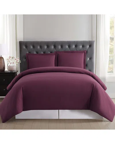 Truly Soft Everyday Comforter Set With Removeable Cover In Purple