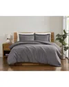 Truly Soft Everyday Duvet Set In Gray