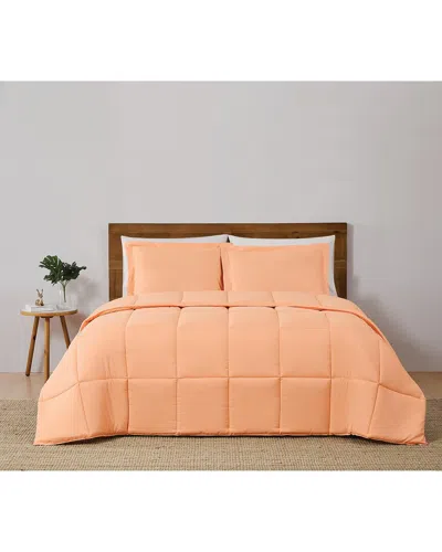 Truly Soft Everyday Reversible Comforter Set In Orange