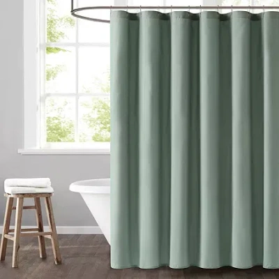 TRULY SOFT EVERYDAY SOLID SHOWER CURTAIN