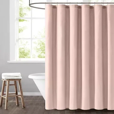 Truly Soft Everyday Solid Shower Curtain In Pink