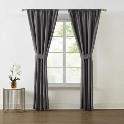 Truly Soft Everyday Window Curtain In Grey