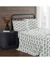 Truly Soft Festive Cottage Toile Flannel Sheet Set In Green