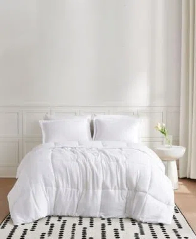 Truly Soft Garment Wash Solid Comforter Sets In Blue