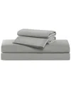 Truly Soft Green Solid Sheet Set In Gray