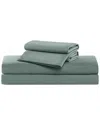 Truly Soft Green Solid Sheet Set In Blue