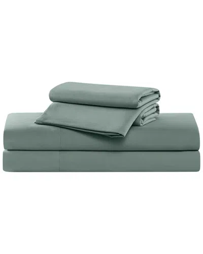 Truly Soft Green Solid Sheet Set In Blue