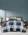Truly Soft Henry Plaid 3-pc. Quilt Set, Full/queen In Blue