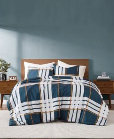 Truly Soft Henry Plaid Duvet Sets In Blue