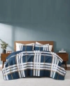 Truly Soft Henry Plaid Quilt Sets In Blue