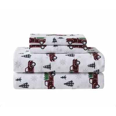 Truly Soft Holiday Novelty 100% Cotton Guest Room Sheet Set Case Pack In Multi-color