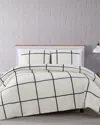 Truly Soft Kurt Windowpane Quilt Set In White