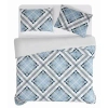 Truly Soft Lars Plaid Microfiber Duvet Sets In Blue Multi