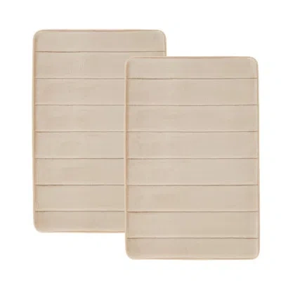 Truly Soft Memory Foam Bath Rug In Tan