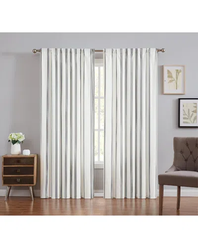 Truly Soft Millenial Stripe Window Panel Pair In Multi